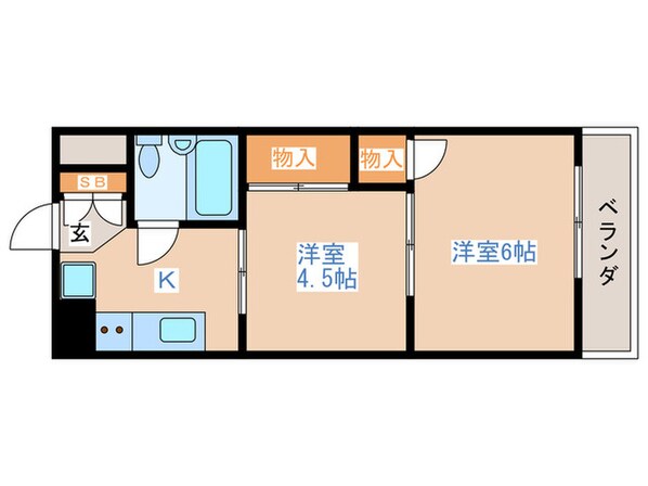 ダイヤモンドパレスの物件間取画像